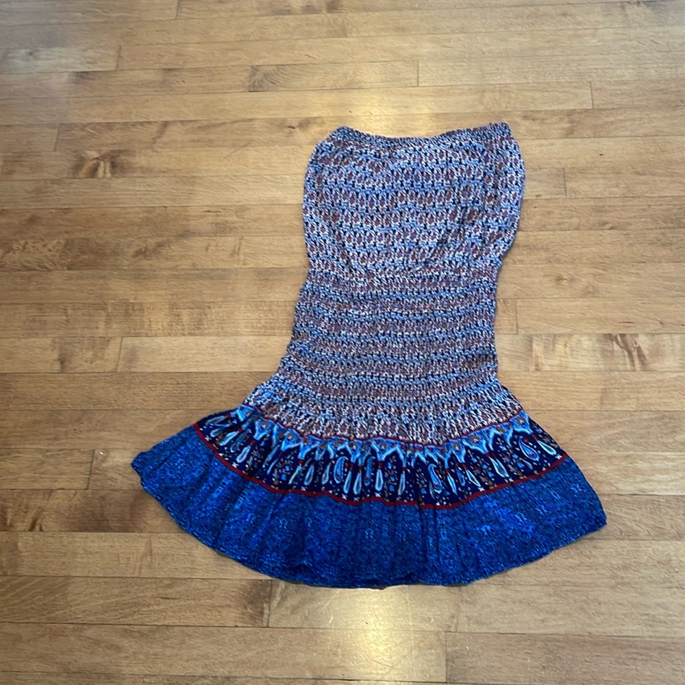 Beautiful print dress muche muchette!  One size   new without tags